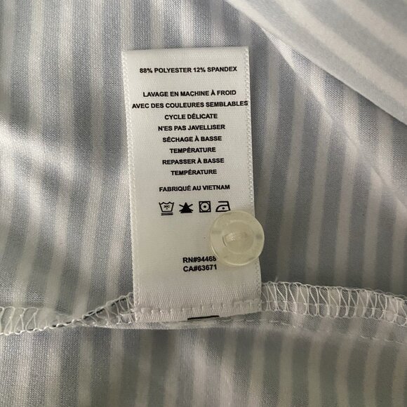 Hickey Freeman Golf Performance Polo Size L Polyester Spandex Stretch Striped - Picture 11 of 13